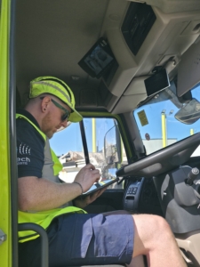 Taking down vehicle details for report